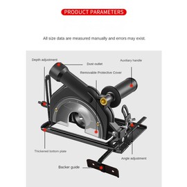 Dasing 45° Angle Grinder Stand Angle Grinder Cutting Support Angle Grinder Holder Cutting Depth Positioning Bracket Retrofit Cutting Machine Slot Base 100-125 mm