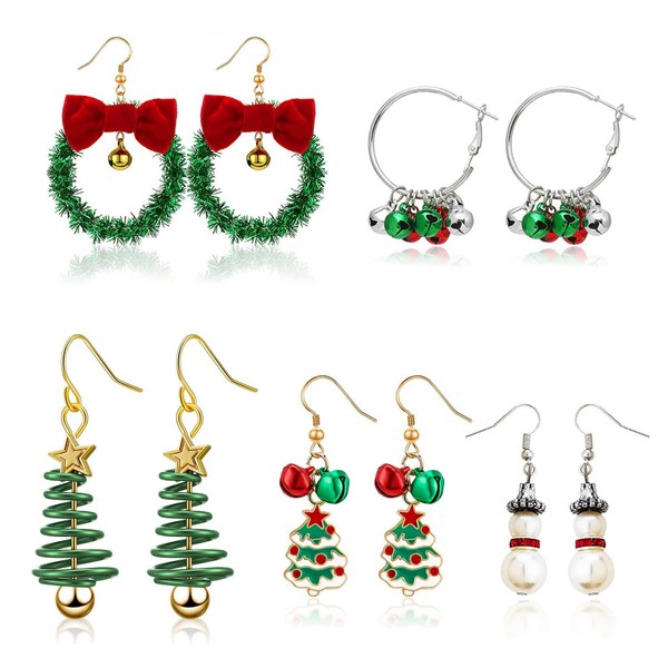 Sunshine smile Christmas Earrings, Christmas Earrings Set, Creative Christmas Earrings Cute, Lady Christmas Earrings, Christmas Jewellery Gift, Christmas Gift Earrings, Stud Earrings Set, Alloy Steel