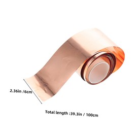 Anneome Pure Copper Foil Sheet for Electrical DIY Projects Thickness Flexible Copper Plate for Crafting Exceptional Conductivity for Repairs Parts Making