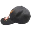 USA Flag Patriotic Eagle Shadow Adjustable Embroidered Black Acrylic Cap