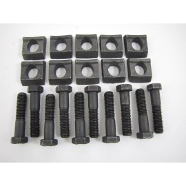 Unbranded Mobile Home Wheel Rim Clamp & Bolt "10 Pack" Wedge Lowboy Construction Trailer