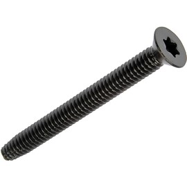100 Qty 1/4-20 x 2-1/2" Flat Head Thread Cutting Floor Board Trailer Deck Screws | Black Phosphate | T30 Star Drive | Type F