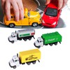 3pcs 1:50 Garbage Truck Models Set Plastic Alloy Sanitation Tanker