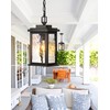 VIANIS Outdoor Pendant Light Fixture, Farmhouse Exterior Hanging Lights with