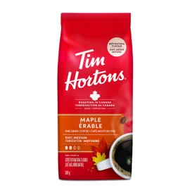 Tim Hortons Maple, Fine Grind Coffee, Medium Roast, 300g Bag