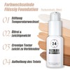 Colour-changing foundation, lightweight foundation colour changing, moisturising liquid foundation, hides