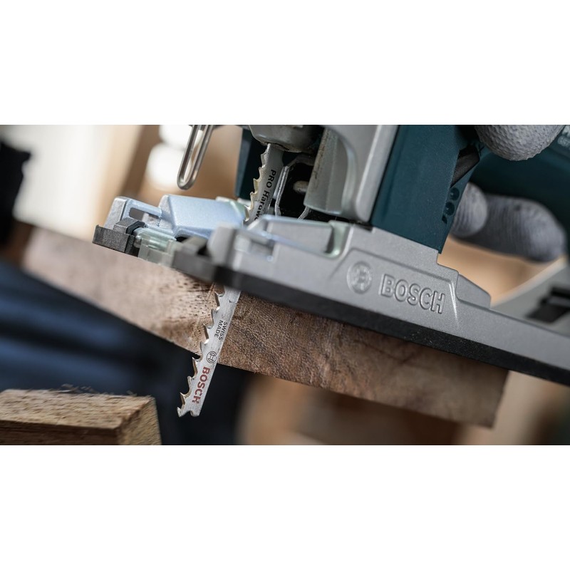Bosch T-144DF Jigsaw Blade Set of 5 for Carpentry