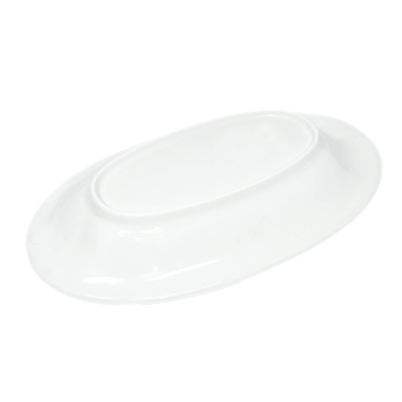 Lashuma Handmade oval serving plate in tomato mozzarella design made