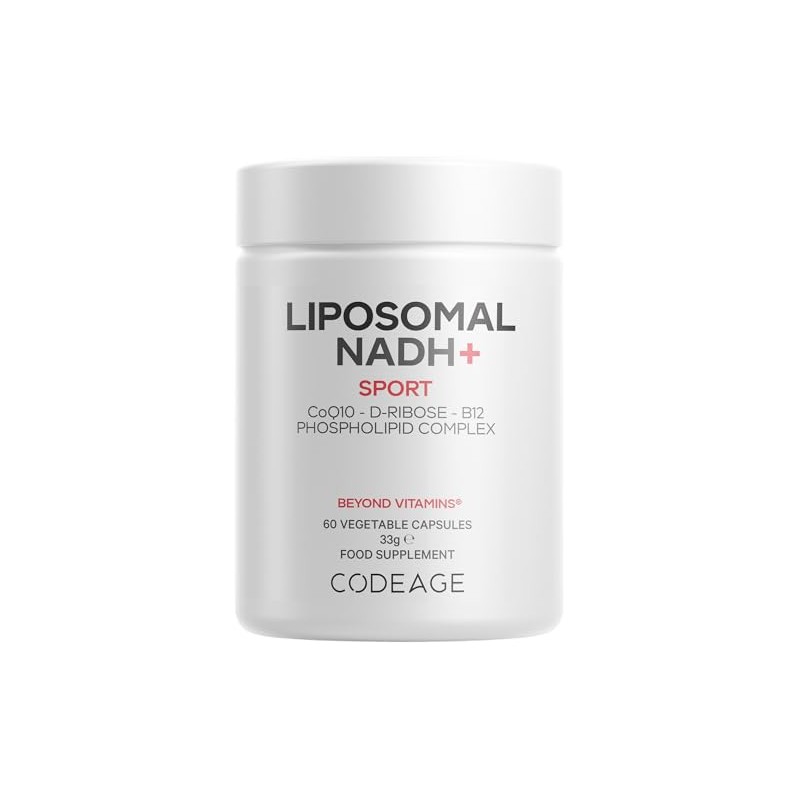 Codeage Liposomal Nadh+ Sport Nadh, Coq10, D-Ribose and Vitamin B12