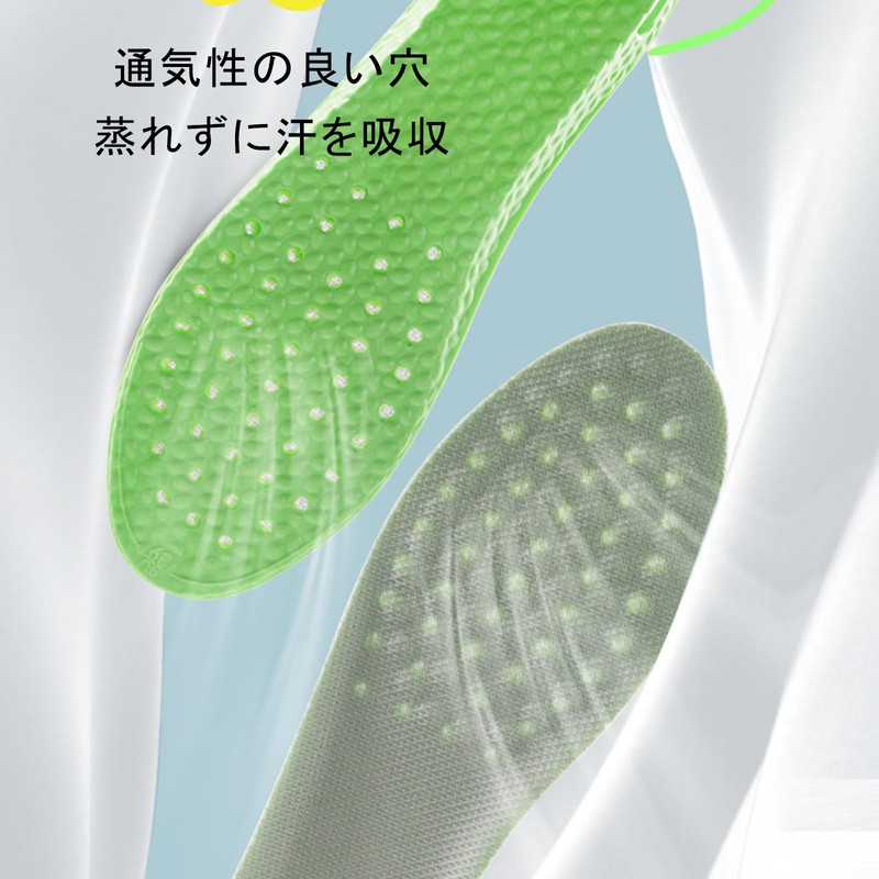 Insole Non-Fatigue Insole Support, Ultra Lightweight, Breathable, Adjustable Size, Unisex