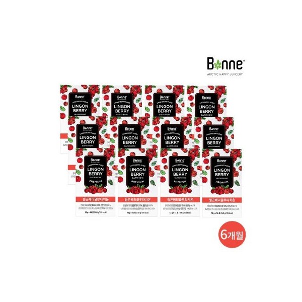 [On Sale] [Ten by Ten] [Bonne] Premium Lingonberry Glutathione 6 months (14 packs*12 boxes) / [온세일][텐바이텐] [본네] 프리미엄 링곤베리 글루타치온 6개월(14포*12박스