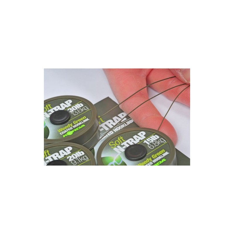 Korda Soft N-Trap Coated Hooklink 20lb Gravel