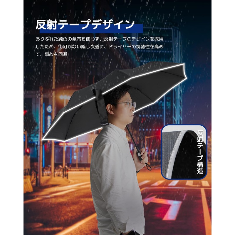 Konciwa Shape Memory Folding Umbrella, 3 Seconds Folding Umbrella, 8