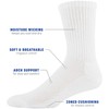 Gildan Men's Active Cotton Crew Socks, 10-Pairs, White, Shoe Size: