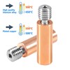 QCCAN 3PCS Upgrade All Metal Bimetal Heatbreak Copper Titanium TC4