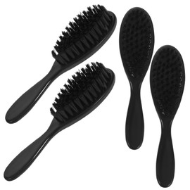 minkissy 4pcs Men Beard Brush Durable Bristle Hair Sweep Brush for Clean Facial Hair Compact Barber Shop Tool for Go Grooming Essential for Beard Care