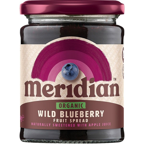 Natures Best Meridian Organic Wild Blueberry Spread, 284G