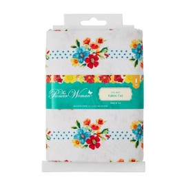 The Pioneer Woman Petal Party  Fabric  1 Yard White, Blue, Red, Yellow