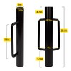 Urban Deco Fence Post Driver with Handle Steel Head Fence