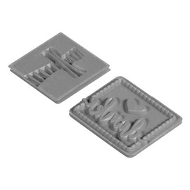 Rayher Label Christian Fish, Colourless, 5.2x3.7