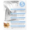 soboony Mylar Bags for Food Storage 100pcs 5x8 with Resealable