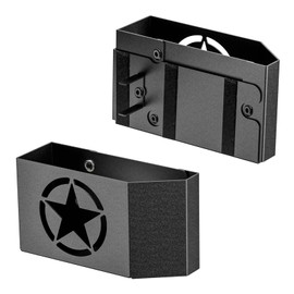 Upgrade Magnetic Metal Gear Shift Center Console Organizer for Jeep Wrangler Accessories and Jeep Gladiator JL JLU 2024 2023 2022-2018 Rubicon Sahara 4xe Storage Box Tray,Star Logo (Not for JK/JKU)