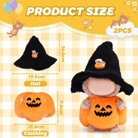 Clothing for 17 cm Labub Plush, Matching Clothes for the Labub Plush Toy, Plush Doll Not Included (M6)