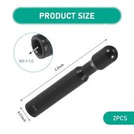 Ferianl 2PCS Car Door Lock Knobs, Door Lift Bolt Auto Inner Door Pull Pins, Door Lock Bolt Pin Cover Replacement Parts OEM#FODZ-5421850-A, Compatible with F0rd F150 Explorer Mercury Sable (Black)