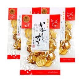 Sakura Foods Akita Specialty Iburigakko Slice, Made with Sun-dried Salt, 4.9 oz (140 g), 3 Bags