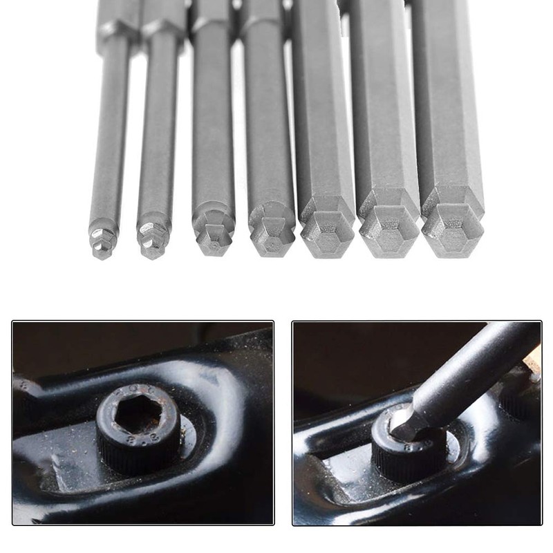 Saipor 7-Piece Ball Point Bit Set, Spherical Driver Bit, S2