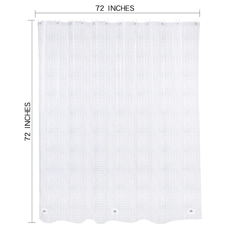 NTBAY EVA Clear Shower Curtain Liner, Water Repellent Shower Curtain