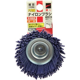 SK11 Hexagonal Shaft Nylon Brush, Fine 3.0 inches (75 mm), #150