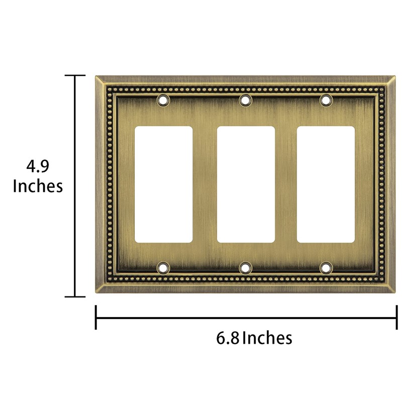 Henne Bery Sunken Pearls Heavy Duty Decorative Wall Plate Switch
