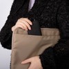 HANATORA PKC Genuine Leather Key Case, Trifold, 2 Buttons, 6