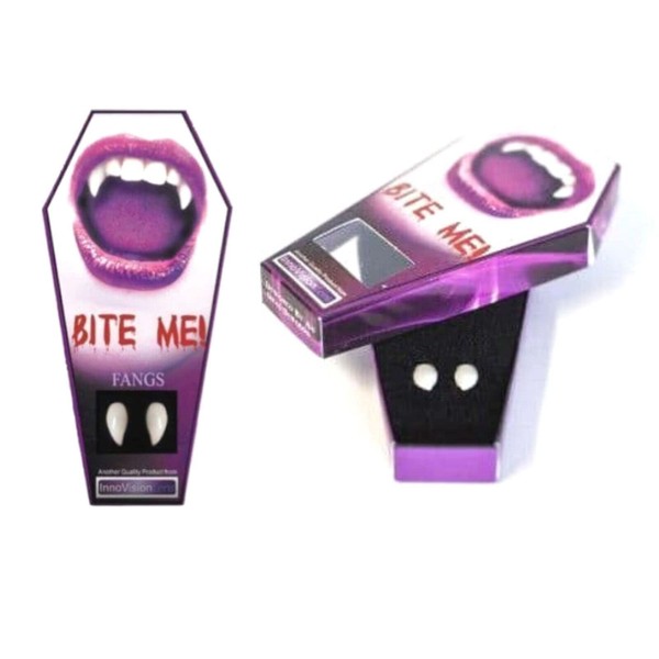 Innovision Vampire Teeth Fangs for Halloween, Custom Fit, Reusable, Ideal