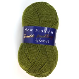 Woolcraft New Fashoin DK Knitting Yarn/Wool - 100g Double Knit Ball -78 Shades (Olive - 39)