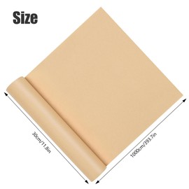 Brown Kraft Paper Roll Eco-Friendly and Durable Packing Paper for Shipping Crafts Table Covering Plain Brown Wrapping Craft Paper for Art and Packaging Thick Gift Wrapping Paper Roll(Brown, 30cmx10m)