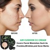 QIUFSSE 2PCS Mushroom Head Air Cushion CC Cream Foundation,Moisturizing Mushroom