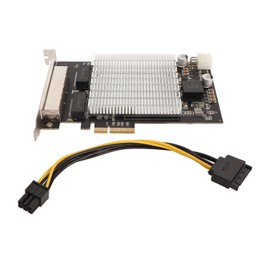 PoE Network Card 4 RJ45 Ports PCIe Slot 2.5G 30W Over 328ft Distance Gigabit Ethernet Card for Computer Industry