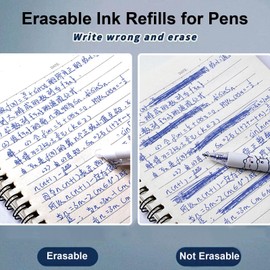 30 Pcs Gel Pen Refills - Black Ink, 0.5mm Fine Point, Erasable