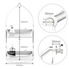 EMT ETRENDS Plastic Shower Caddy Over Shower Head/Door,Hanging Shower Caddy,