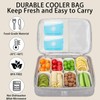 WETRBWEH Snack Box Container with Insulated Cooler Bag, Divided Serving
