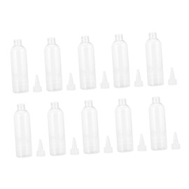 Baluue 10pcs Cosmetic Bottle Applicator Bottle Hair Oil Dispenser Bottle Pointed Mouth Bottles Shampoo Bottles Refillable Bottle Hair Perm Liquid Bottle Squeeze Bottles Plastic Bottle Abs