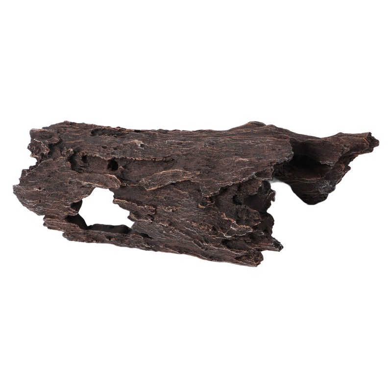 Resin Wood Aquarium Decorations Reptile Hollow Tree Trunk Cavern Bark