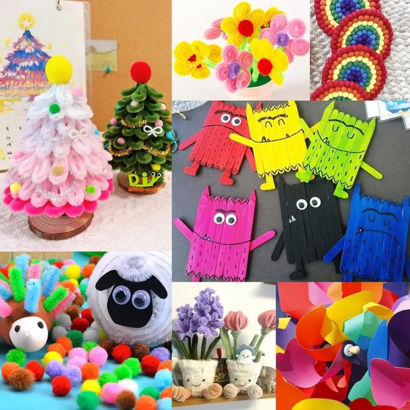 Kit De Manualidades Para Niños Con Contenedor De G L
