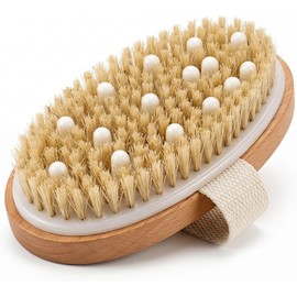 Cepillo Corporal Exfoliante Lumina Oval de Madera – Piel Suave y Revitalizada