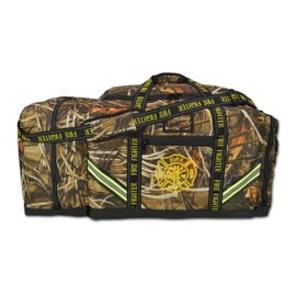 Lightning X Customizable CAMO Premium Camouflage 3XL Firefighter Step-In Gear Bag w/Helmet Compartment & Embroidered Name