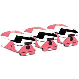 MightySkins Skin Compatible with Autel Robotics Evo Battery 3-Pack - Black Pink Chevron | Protective, Durable, and Unique Vinyl Decal wrap Cover | Easy to Apply, Remove | Made in The USA