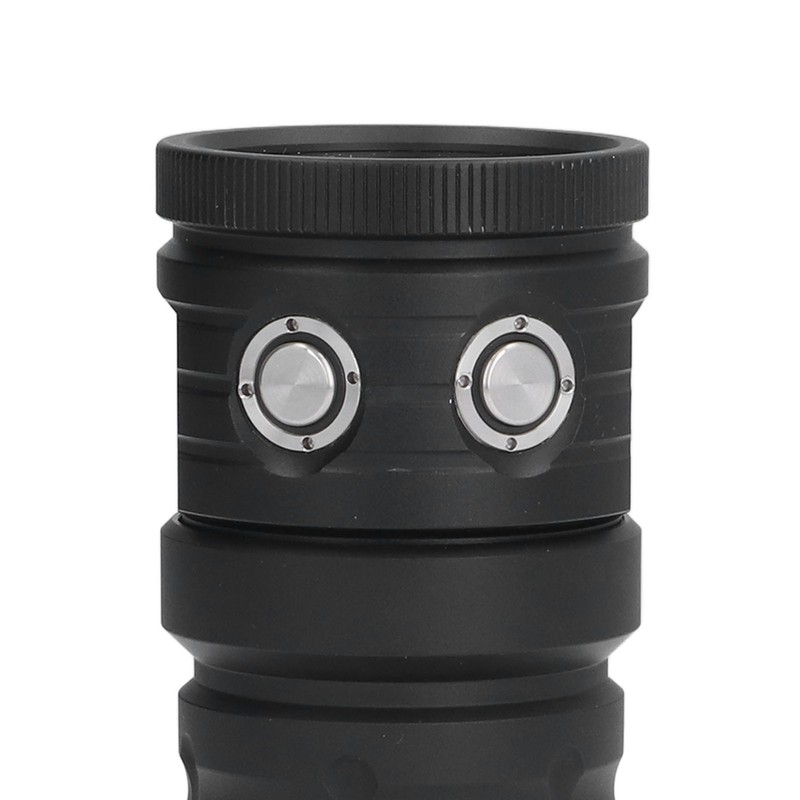 COB LED Diving Flashlight 100m Waterproof Underwater Torch with 3