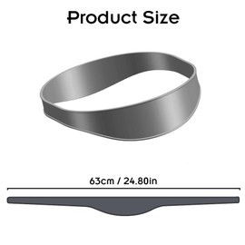 Jaxbo Adjustable Hair Trimming Guide Soft Silicone Trimming Tool, Styling Band DIY Self Haircutting Band for Home Haircuts (Normal)